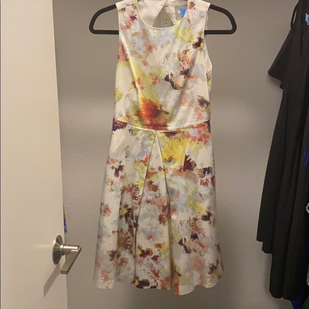 Cotton pleated dress